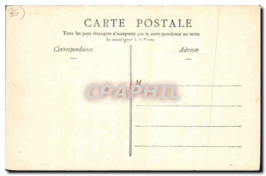 CPA Gargilesse Indre Tombeau de Guillaume de Naillac  — Rückseite