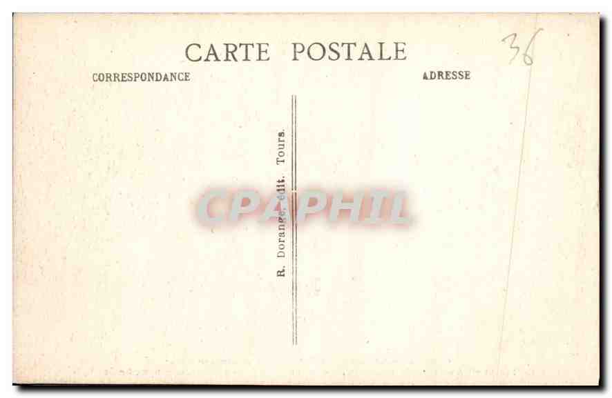 Gargilesse (Indre) — Tombeau de Guillaume de Nolac — R. Dorange, édit. Tours — Rückseite