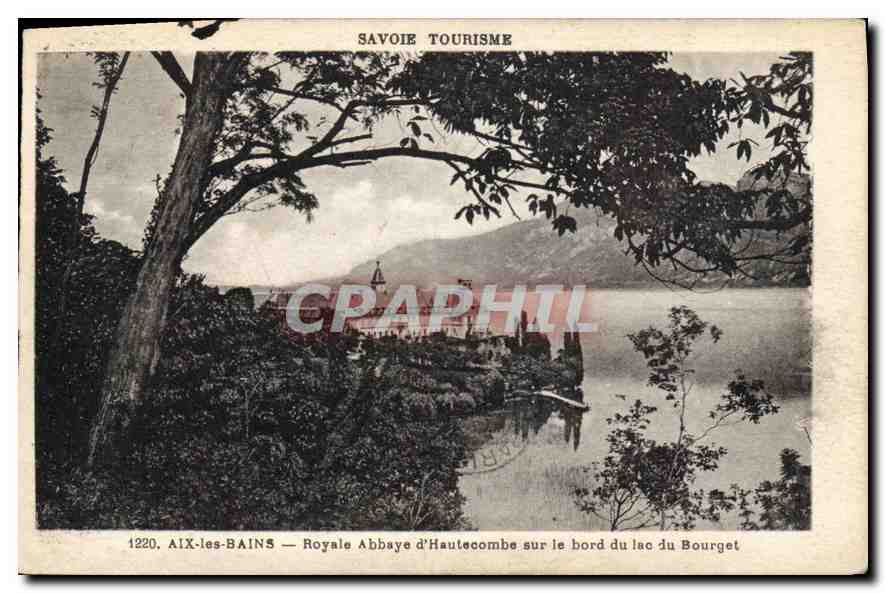 CPA Aix les Bains Royale Abbaye d'Hautecombe sur le bord du lac du Bourget 