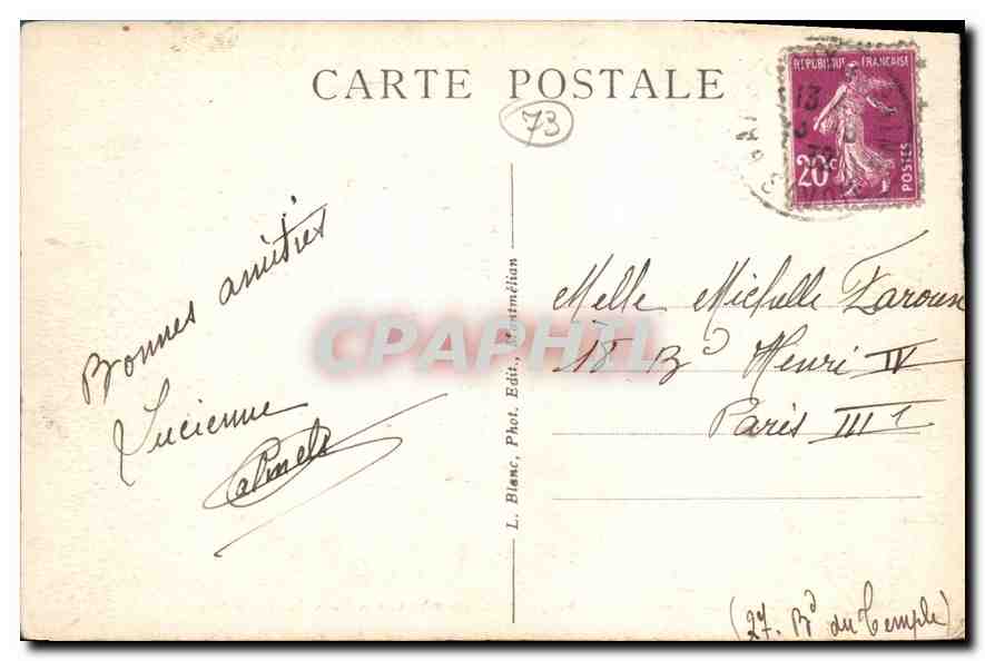 CPA Aix les Bains Royale Abbaye d'Hautecombe sur le bord du lac du Bourget  — Rückseite