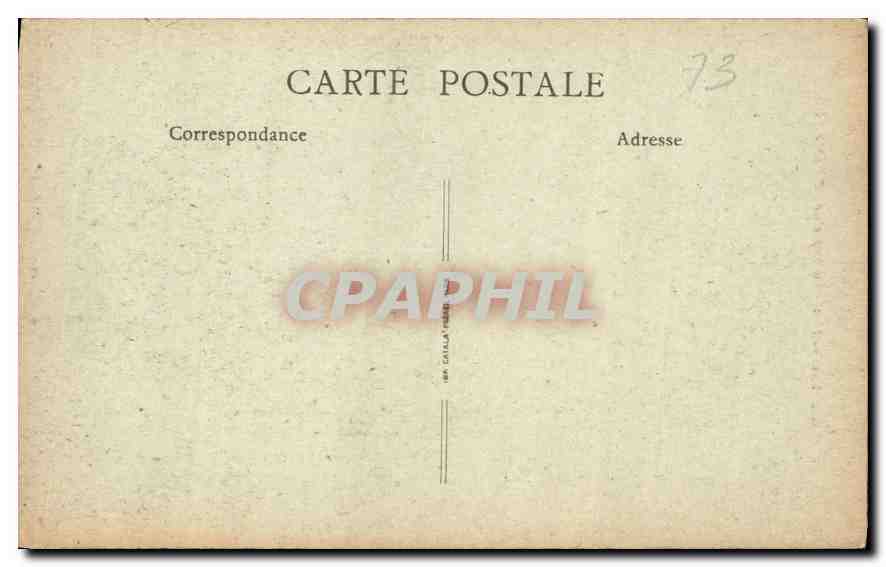 CPA Aix les Bains La Porte de l'Hotel de Ville  — Verso