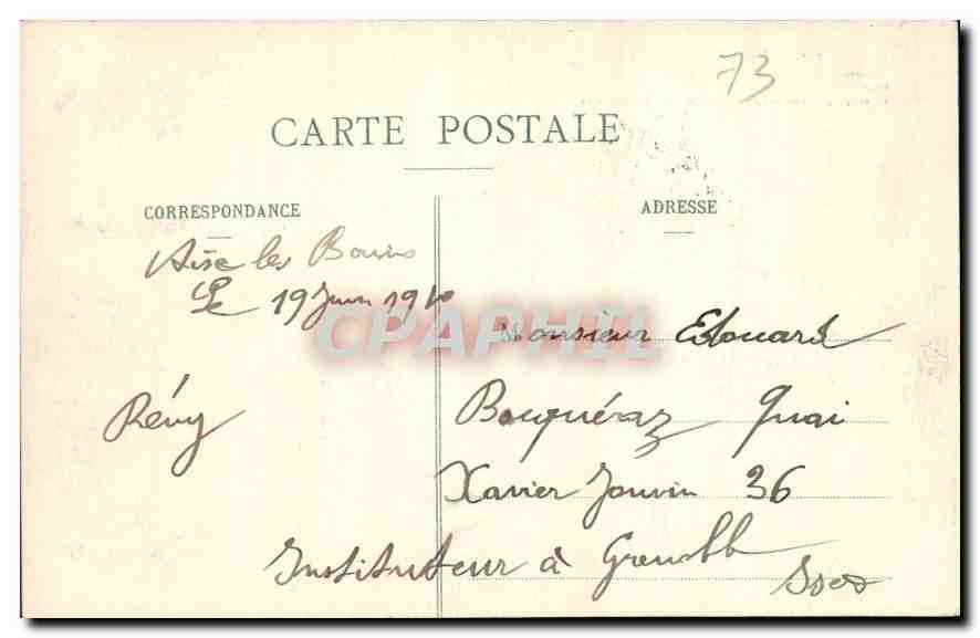 CPA Abbaye d'Hautecombe  — Rückseite