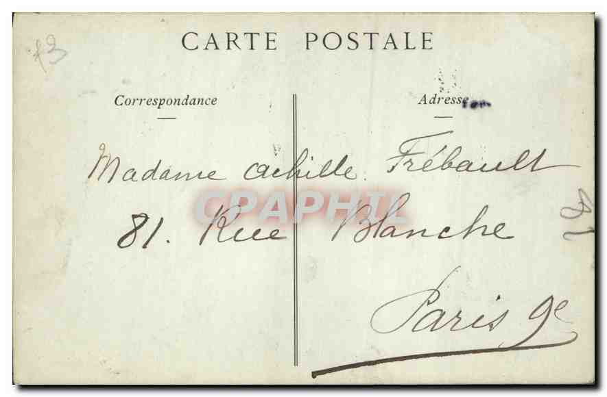 CPA Aix les Bains L'Arc de Campanus — Rückseite