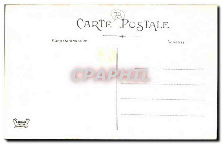 CPA Environs d'Aix les Bains Sommet de la Dent du Chat  — Rückseite