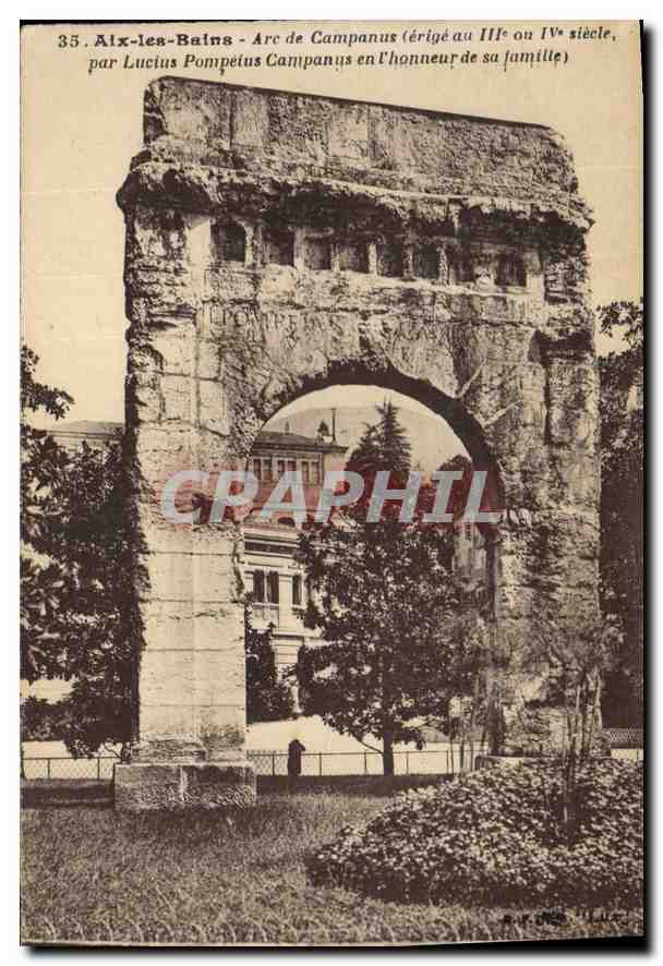 CPA Aix les Bains Arc de Campanus 
