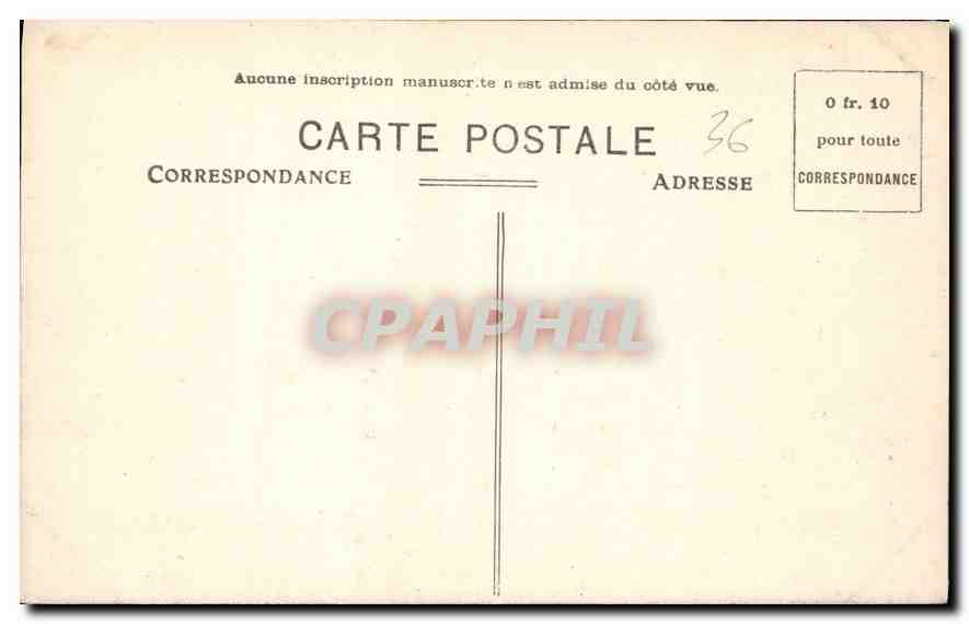 CPA Valencay Indre Le Chateau Cour d'Honneur  — Rückseite