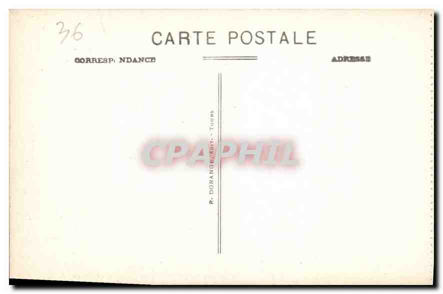 Gargilesse (Indre) — Tombeau de Guillaume de Nolac — R. D. — Rückseite