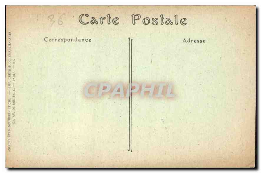 CPA Chateauroux Chateau Raoul et le Parc  — Rückseite