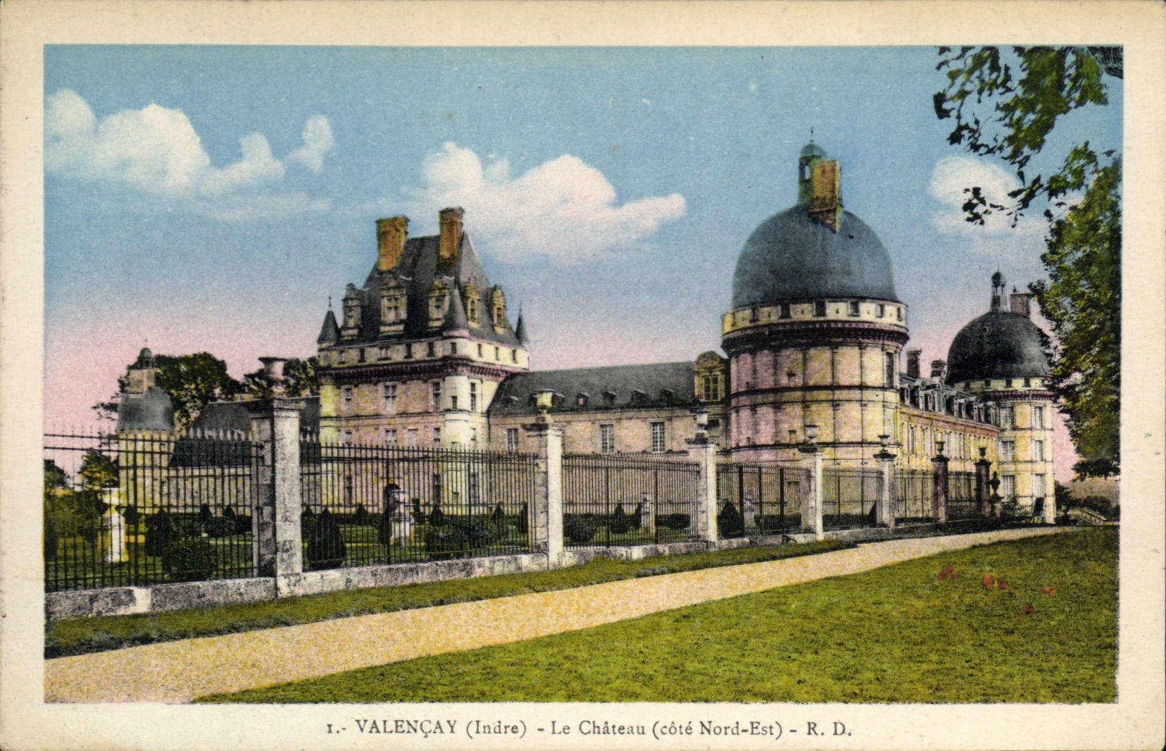 Valençay (Indre) - Le Château (côté Nord-Est) - R. D.