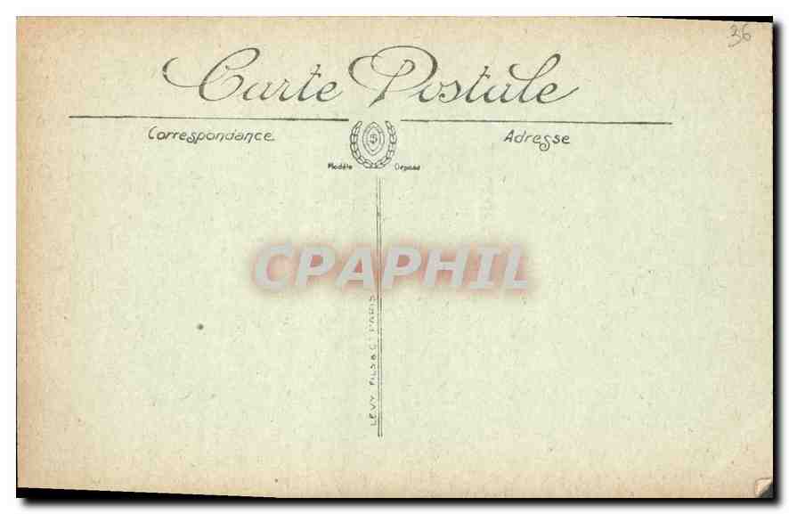 CPA Chateauroux Vue sur l'Indre et le Chateau Raoul  — Rückseite