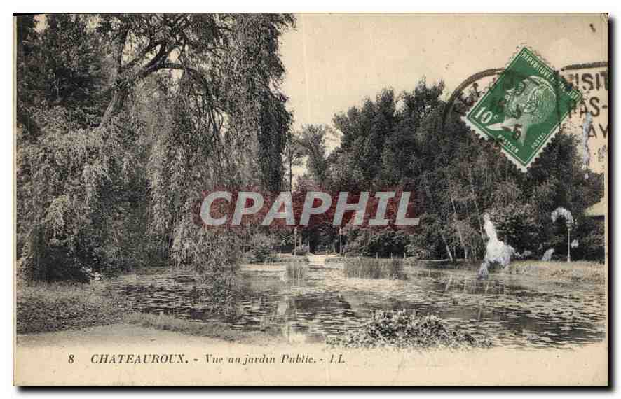 CPA Chateauroux Vue au jardin Public 