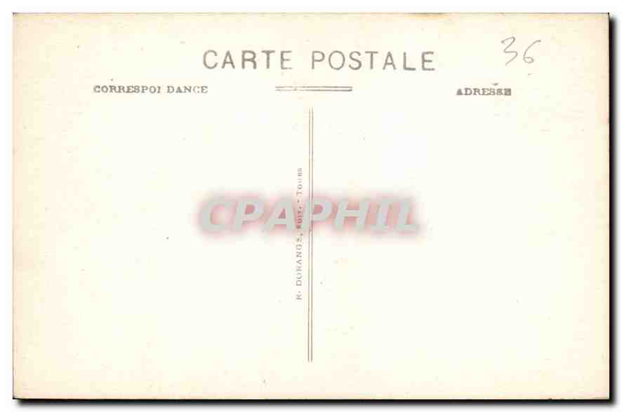 CPA Gargilesse Indre Eglise Les Fresques de la Crypte  — Rückseite