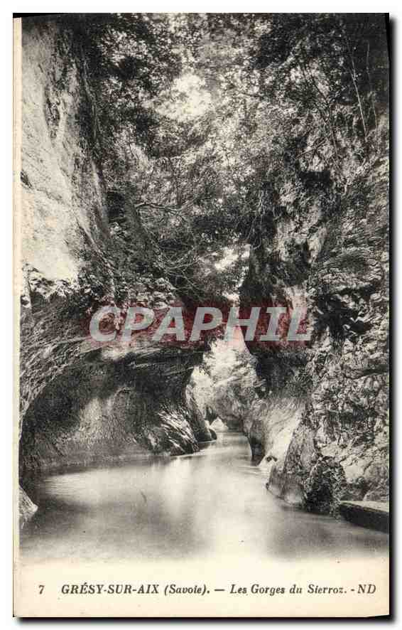 CPA Gresy sur Aix Savoie Les Gorges du Sierroz 