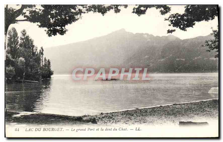 CPA Lac du Bourget Le grand Port et la dent du Chat 