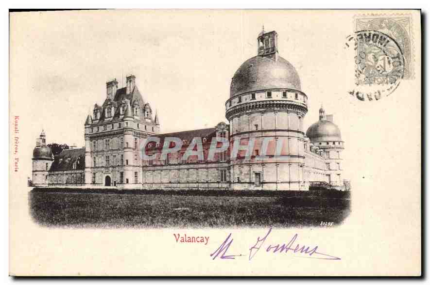 Schloss Valancay — Panoramablick — Verlag R. P. F. Paris, n° 26