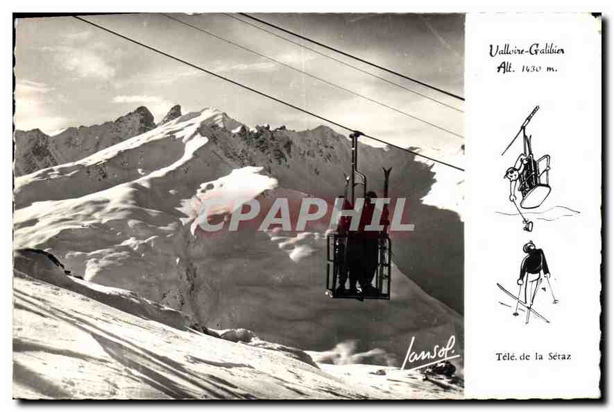 CPA Valloire Galibier Teleferique de la Seraz Ski