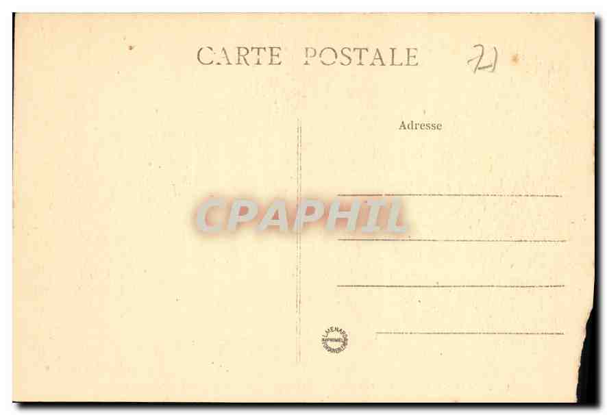 Palais de Fontainebleau — Le Château et le Pavillon de l'Étang des Carpes — Collection Artistique L. M. — Verso