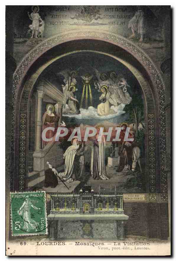 CPA Lourdes Mosaiques La Visitation 