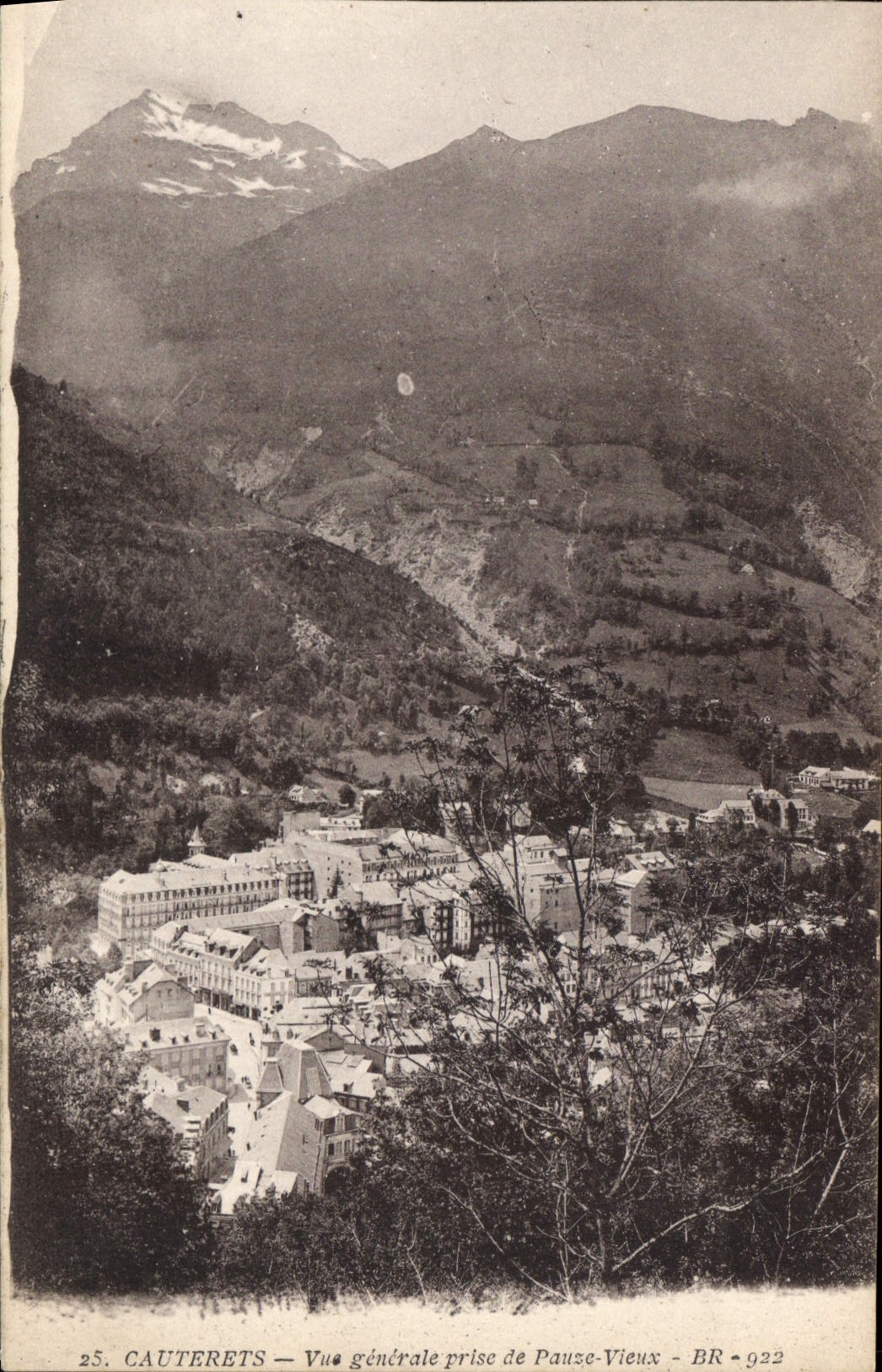 Cauterets — Vue générale prise de Pauze-Vieux — BR-922