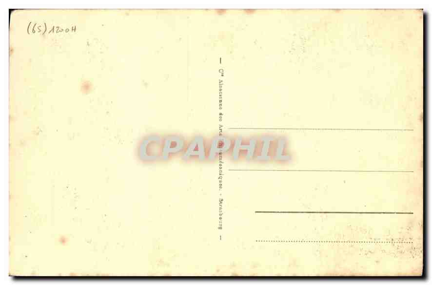 Cauterets — Vue générale prise du Mamelon Vert — éditeur non identifié, n° de série 3 — Rückseite