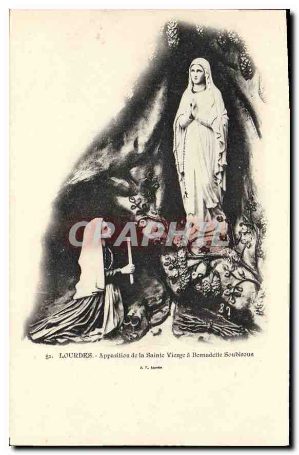 CPA Lourdes Apparition de la Sainte Vierge a Bernadette Soubirous 