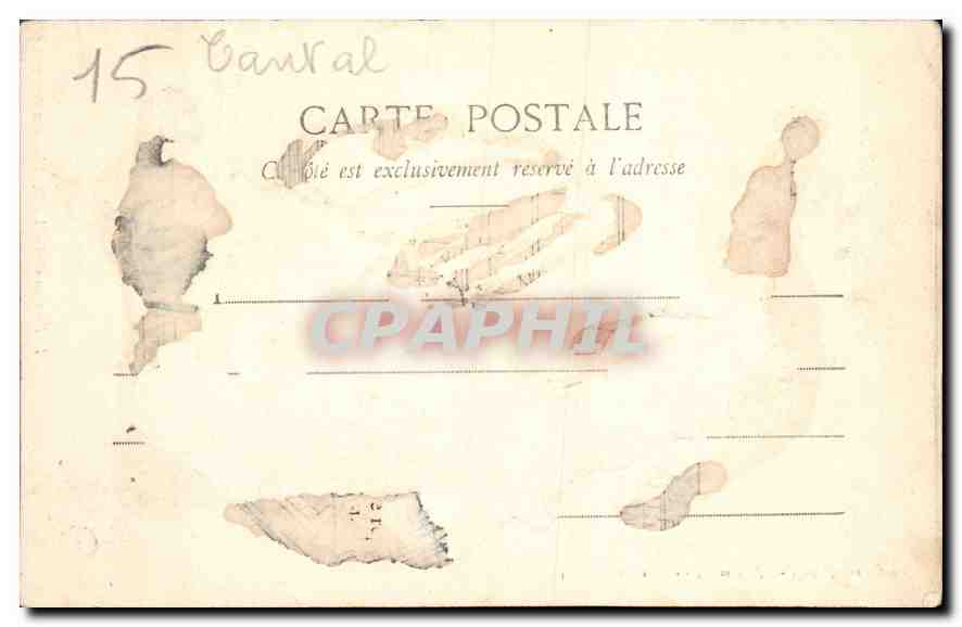 CPA La Foret qui s'endeuille Ruisseau en crue  — Verso