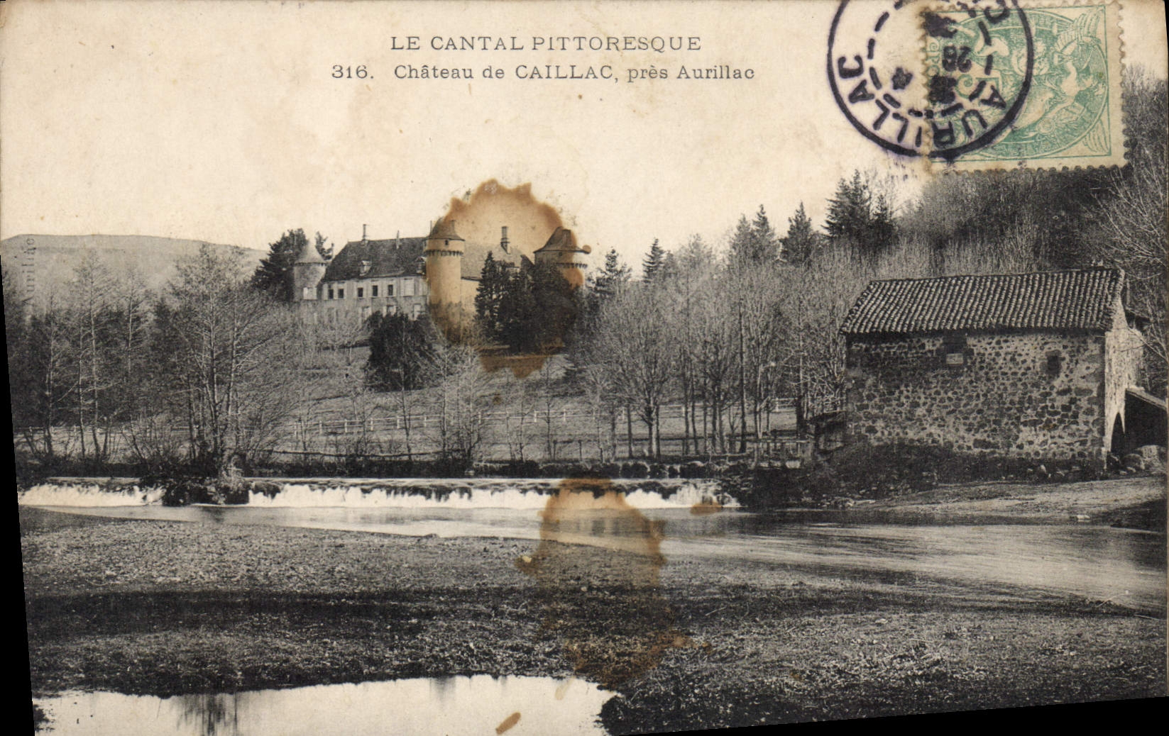 CPA Le Cantal Pittoresque Chateau de Caillac pres Aurillac 