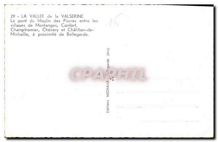 Pont du Moulin des Pierres — Vallee de la Valserine — Éditions Michaux (Ain) — Reverso