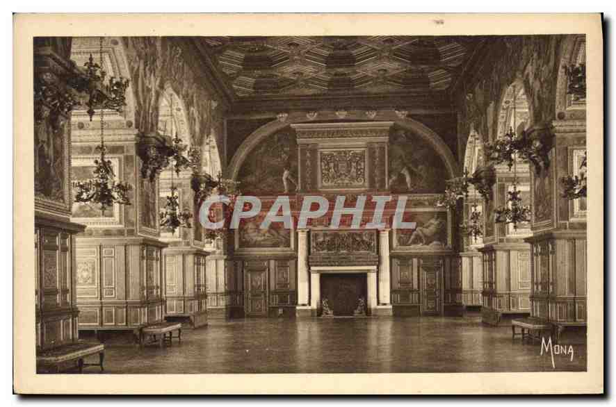 La Galleria Henri II o Sala da Ballo — Palazzo di Fontainebleau — editore Mona, n° 505