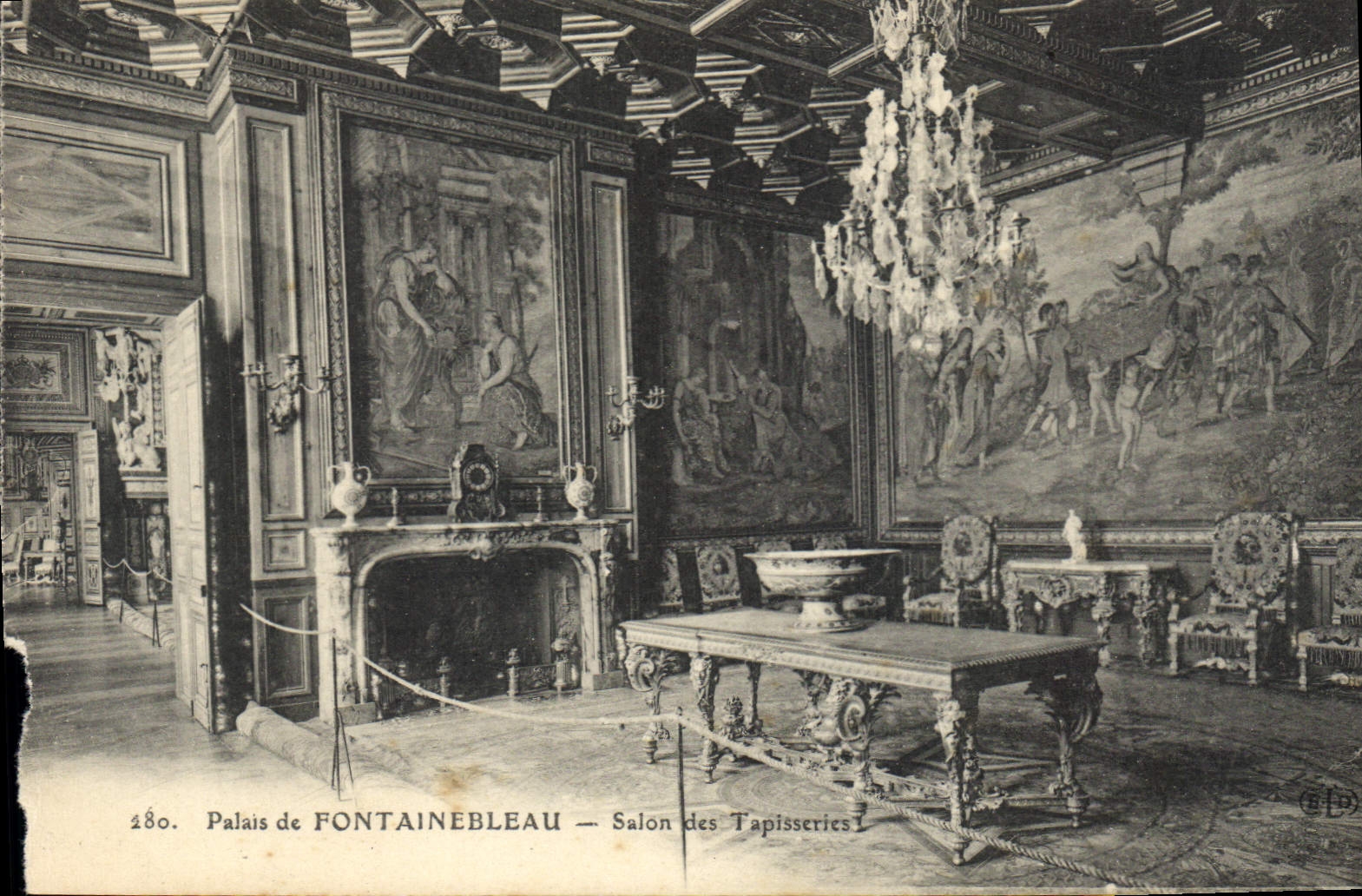 Palacio de FONTAINEBLEAU — Sala de Tapices — Editor B.L.D. n° 280