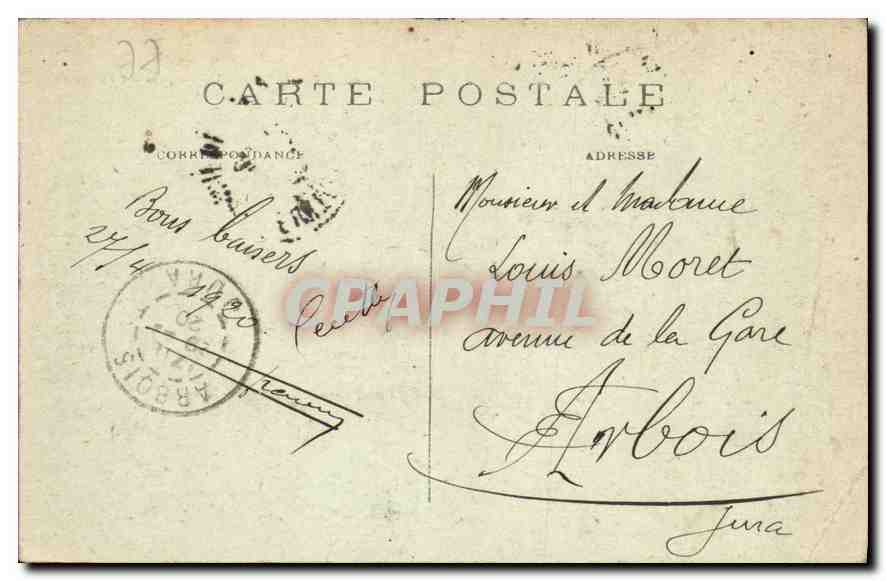Palais de FONTAINEBLEAU — Allée et bassin des cascades, pris du Partenaire — éditeur non identifié, n° 13 — Verso