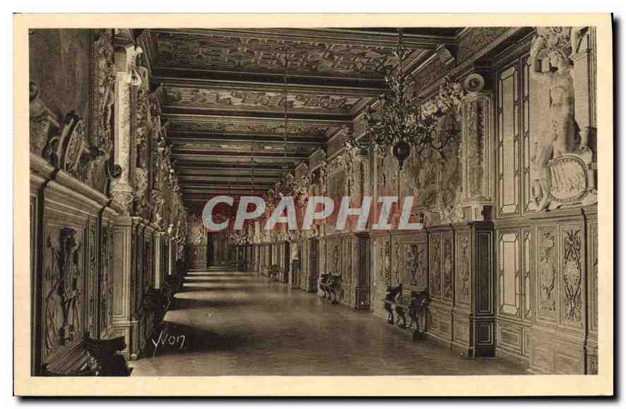 Palacio de Fontainebleau — Galería de Francisco I — Edición de Arte YVON, París