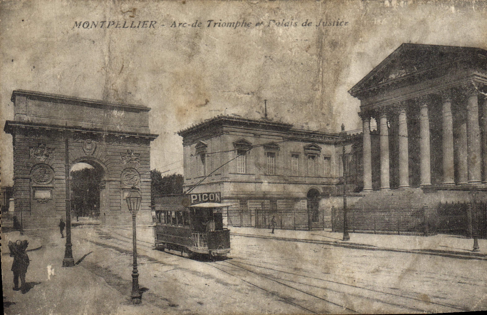 Montpellier - Arc de Triomphe et Palais de Justice — Picon
