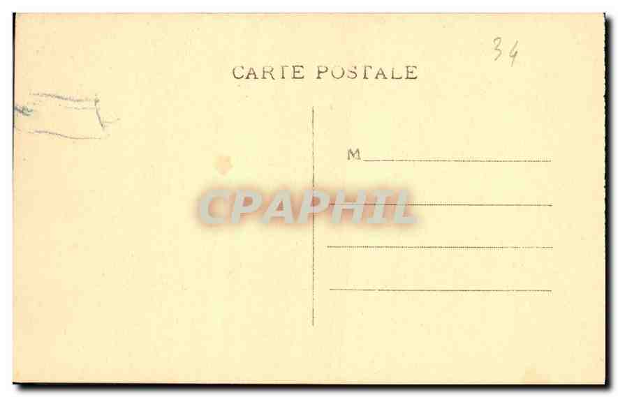 CPA Environs de Meze Herault Abbaye de Valmagne Le Cloitre  — Rückseite