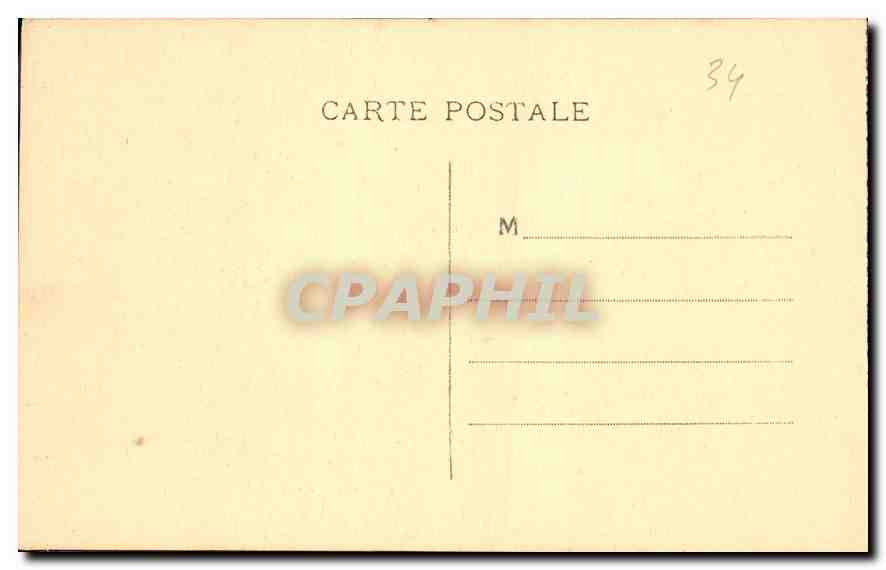CPA Environs de Meze Herault Abbaye de Valmagne Le Cloitre cote de la Salle Capitulaire  — Rückseite