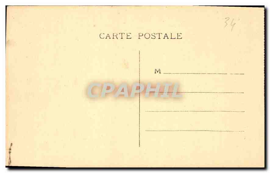 CPA Environs de Meze Herault Abbaye de Valmagne Source La Diane  — Rückseite