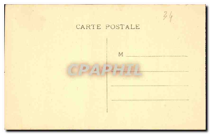 CPA Environs de Meze Herault Abbaye de Valmagne L'Allee de Pins et les Dentelles  — Rückseite