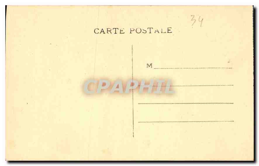 CPA Environs de Meze Herault Abbaye de Valmagne L'Eglise Piliers de Soutainement de la Voute  — Rückseite