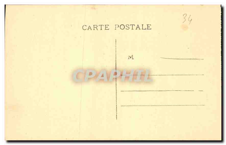 CPA Environs de Meze Herault Abbaye de Valmagne Le Cloitre Vue prise de l'interieur de la Salle Capi — Rückseite