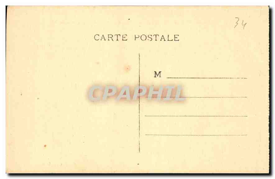 CPA Environs de Meze Herault Abbaye de Valmagne Vue generale  — Rückseite