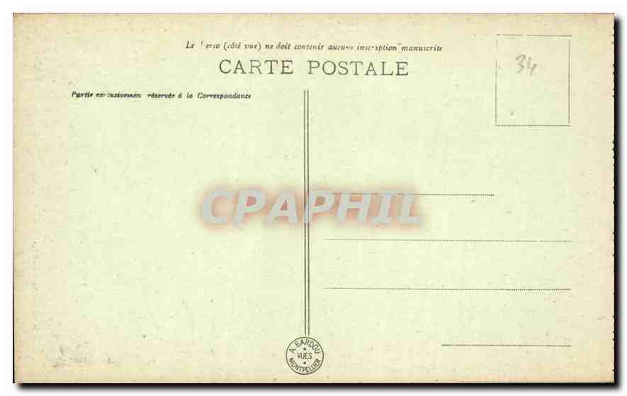 CPA Montpellier La Cathedrale Saint Pierre  — Rückseite