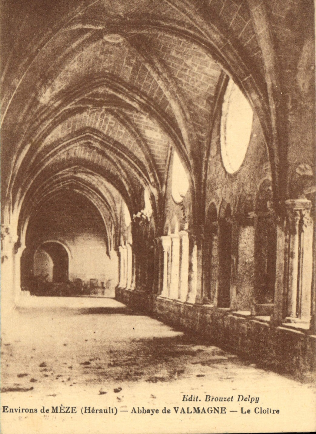 CPA Environs de Meze Herault Abbaye de Valmagne Le Cloitre 