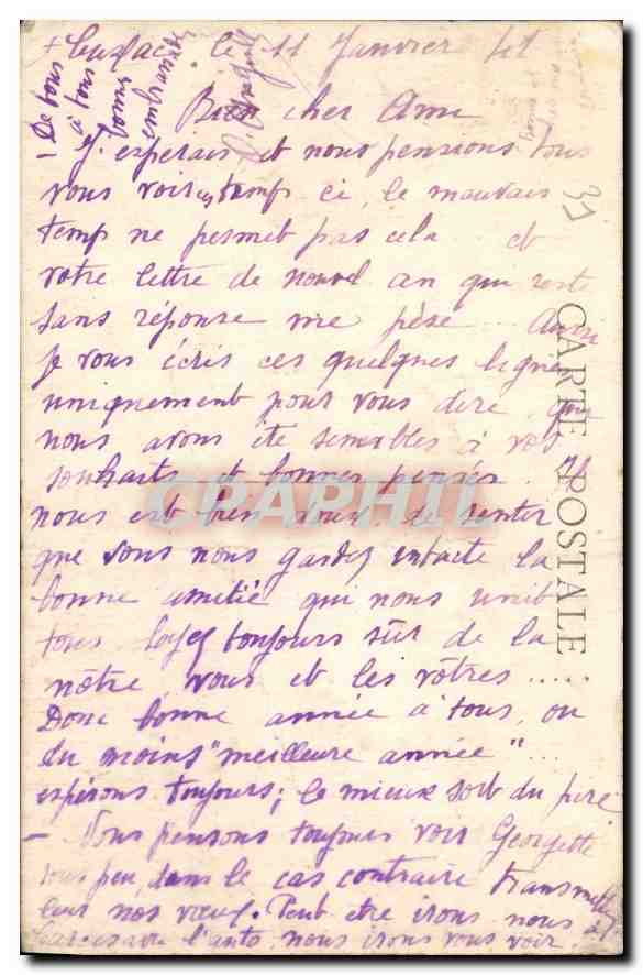 CPA Mission d'Abyssinie confiee aux Peres Capucins de la province de Toulouse  — Verso