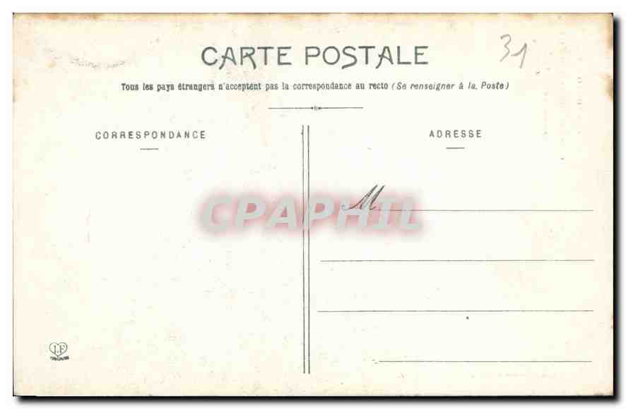 CPA Toulouse Cour de l'Hotel d'Assezat  — Verso