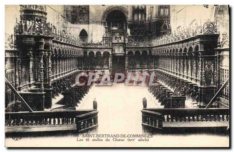 CPA Saint Bertrand de Comminges Les 66 stalles du Choeur 