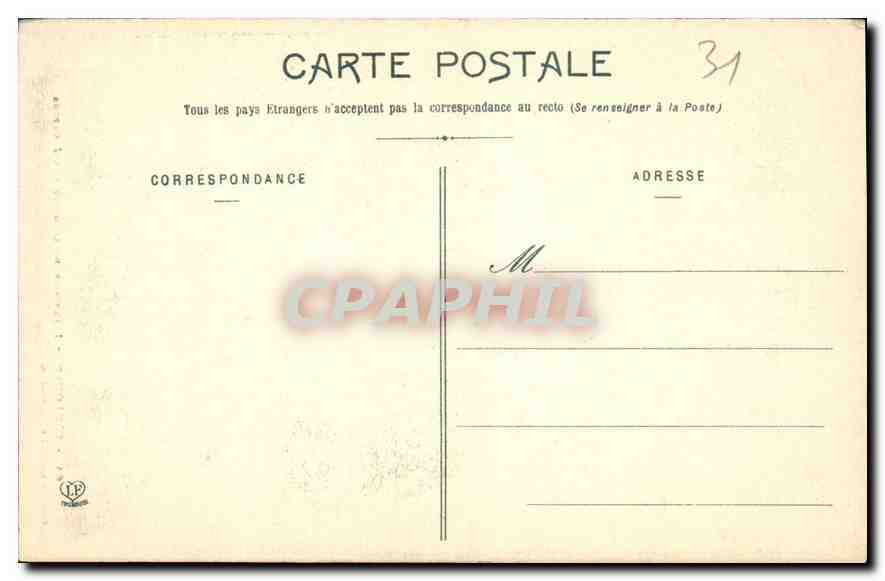 CPA Toulouse Interieur de l'Eglise des Jacobins  — Verso