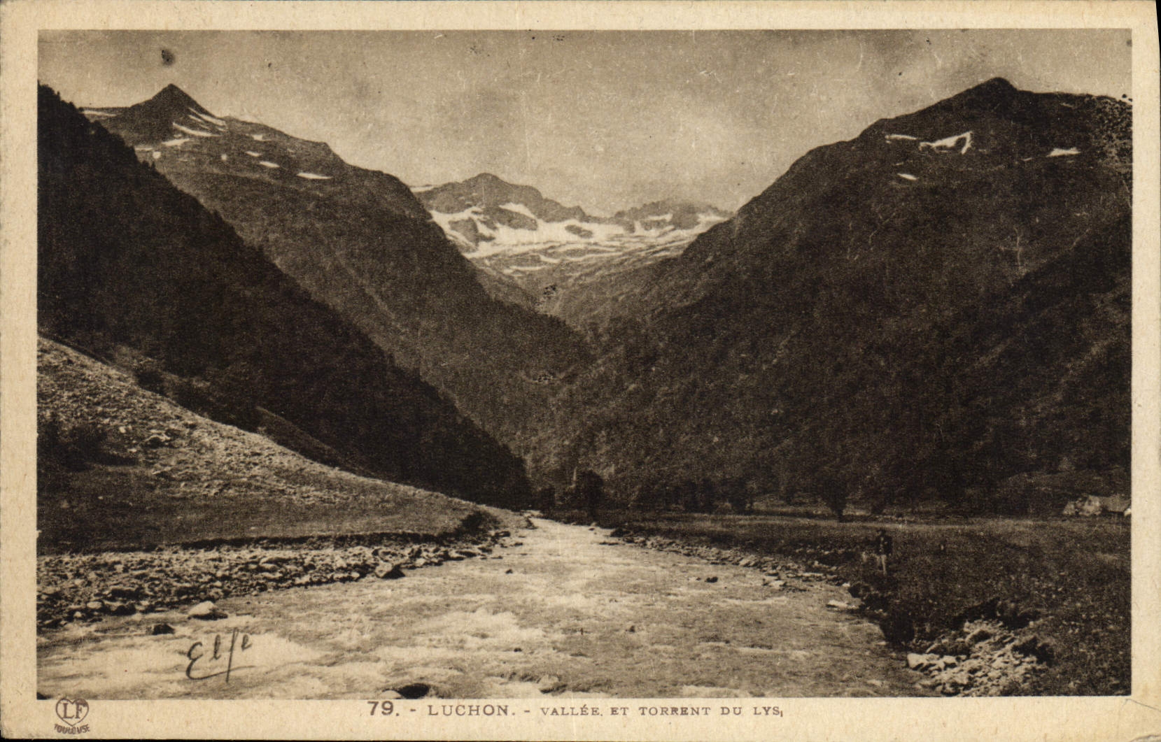CPA Luchon Vallee et Torrent du Lys 