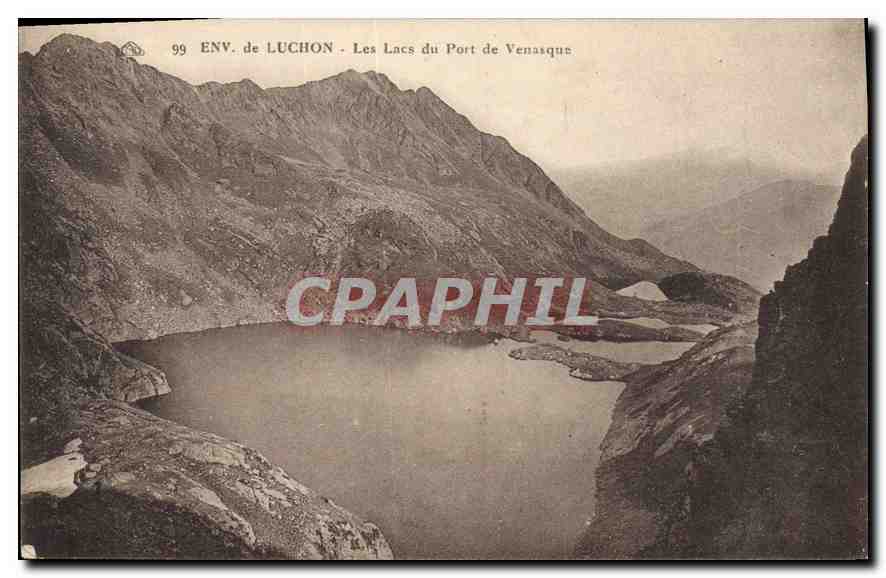 CPA Env de Luchon Les Lacs du Port de Venasque 