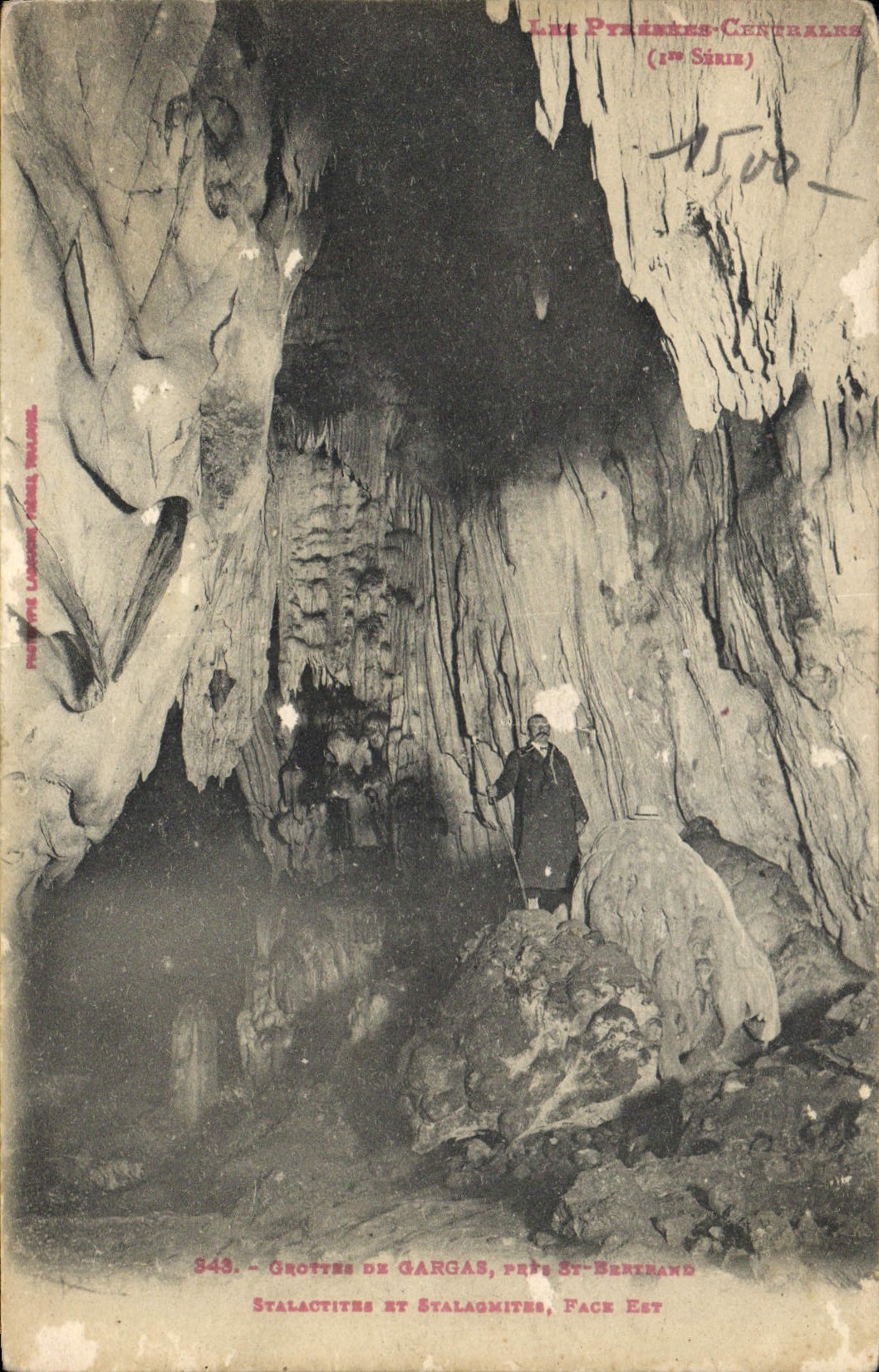 CPA Grottes de Gargas St Bertrand Stalagtites et Stalagmites Face Est 