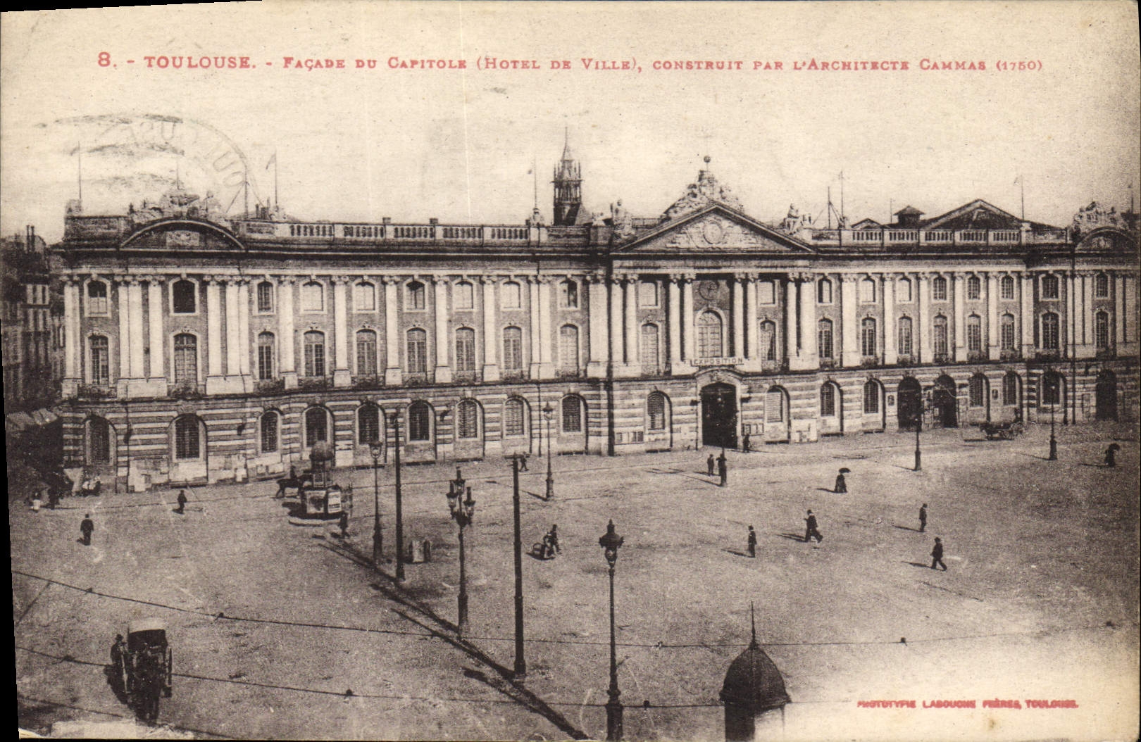 CPA Toulouse Facade du Capitole Hotel de Ville 
